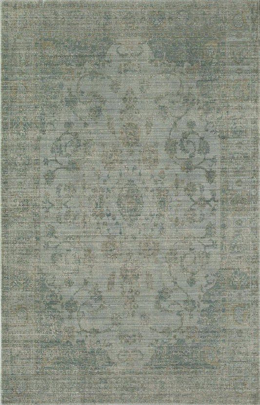 Rugs America Asteria Clymene Green Area Rug; 5 x 8