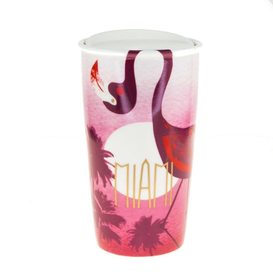 Starbucks Miami Traveler 12oz Local Collection Double Wall Ceramic 2016