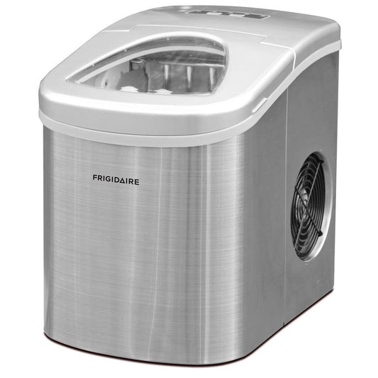 Frigidaire 26 lb. Portable Countertop Ice Maker in Stainless Steel, Silver