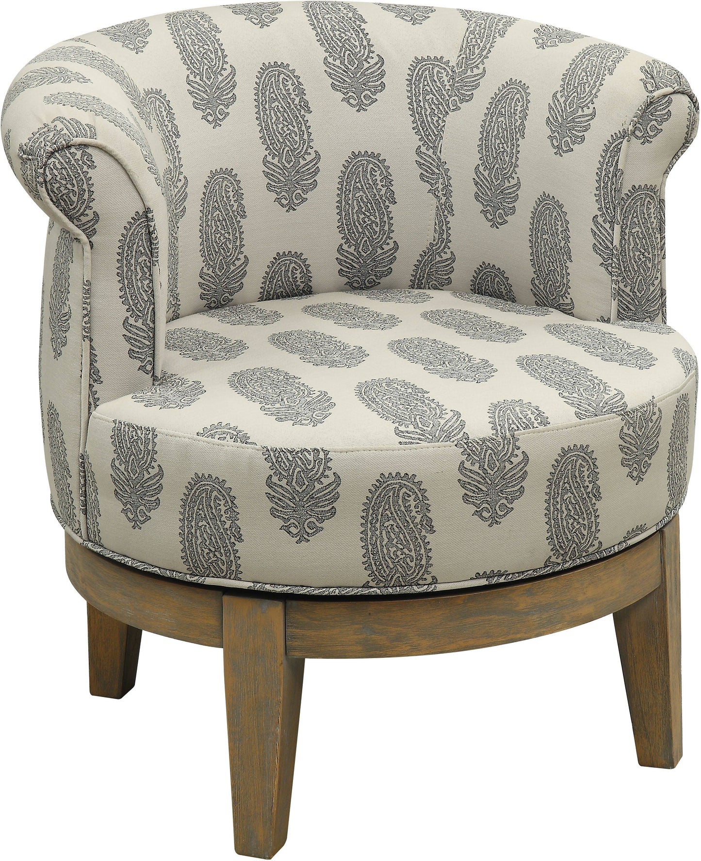 Coast to Coast Beachum Distressed Swivel Accent Chair