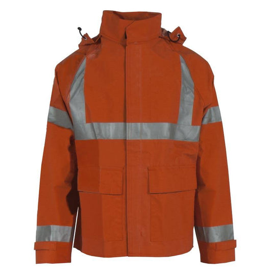 Neese 20207-00-1-ORG Hi Viz Orange Jacket Ideal for Incidental Chemical Splash Arc Flash and Flash Fire 6x