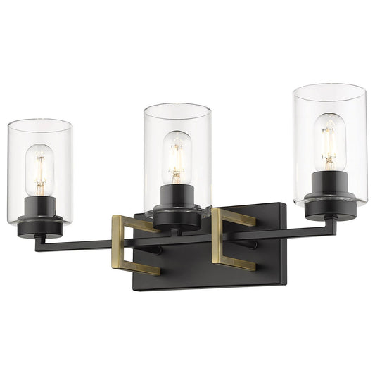 Golden Tribeca 3 Light Bath Vanity 6070 Ba3 Blk AB (Black)