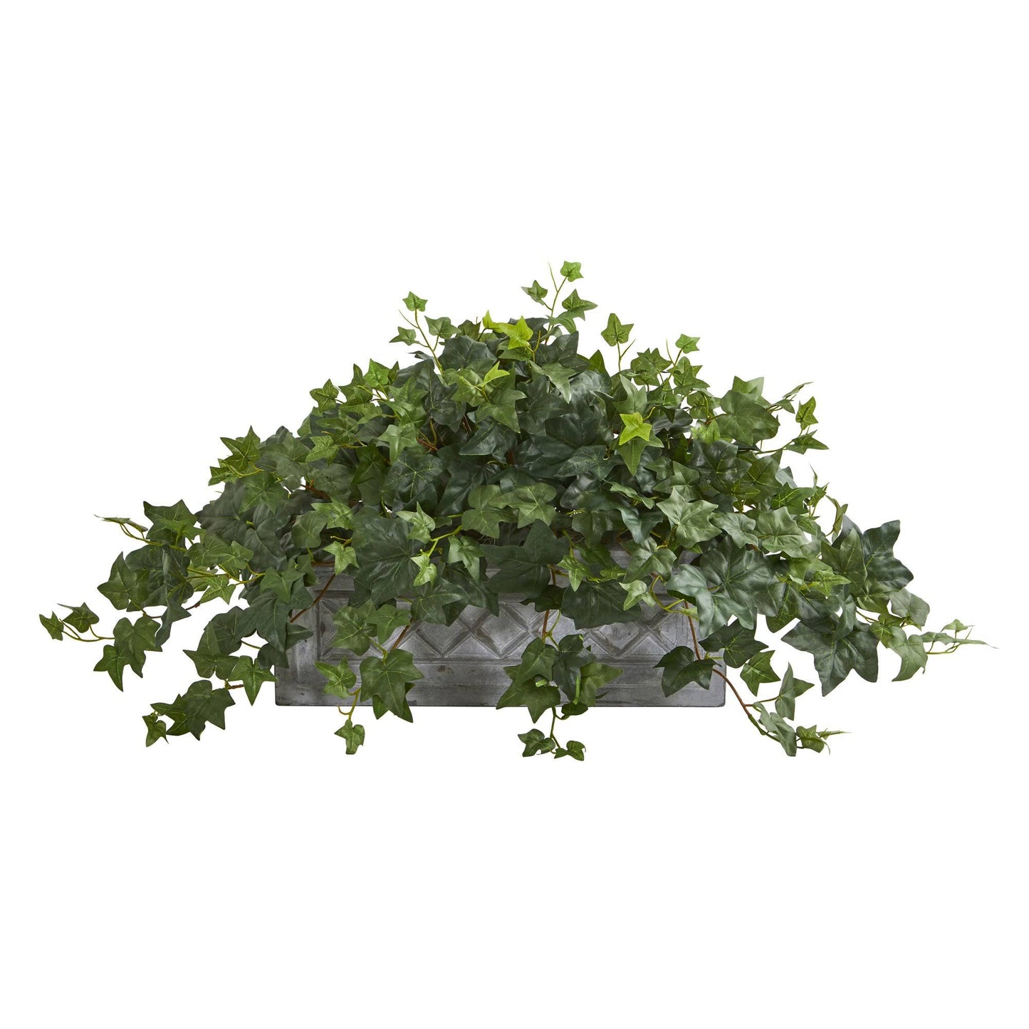 Nearly Natural Puff Ivy Artificial Plant in Stone Planter