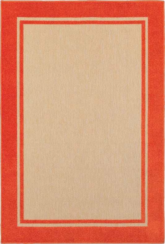 Oriental Weavers Cayman 5594Q Sand / Orange Area Rug - 67x96