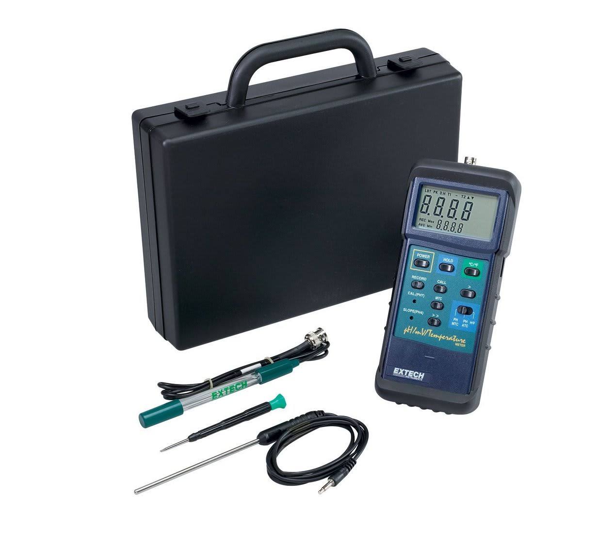 Extech 407228-NIST Heavy Duty pH/mV/Temperature Meter Kit with NIST