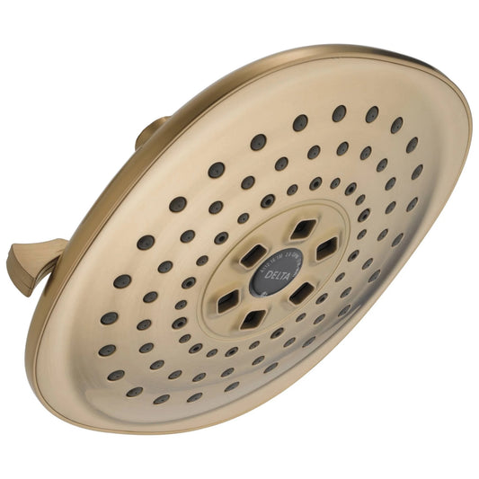 Delta 52686-CZ H2Okinetic 3-Setting Raincan Shower Head, Champagne Bronze