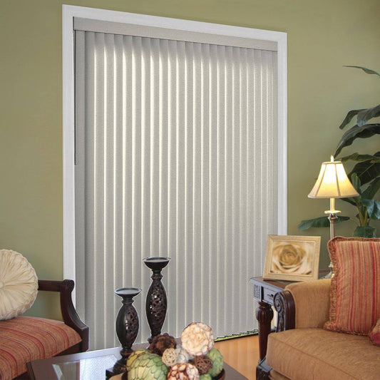 Hampton Bay Pearl Gray 3.5 in. Vertical Blind - 78 in. W x 84 in. L