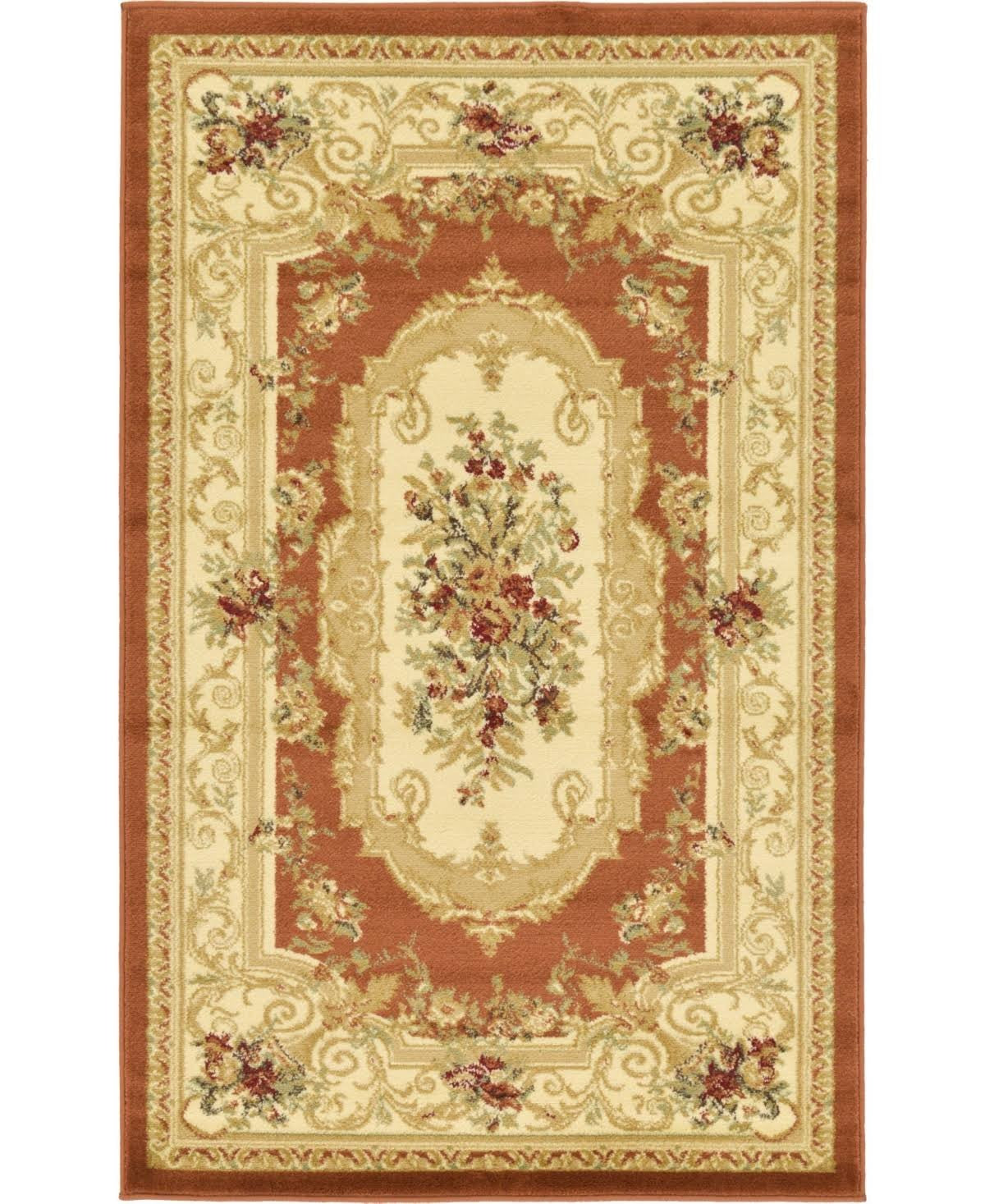 Unique Loom Henry Versailles Rug, Red