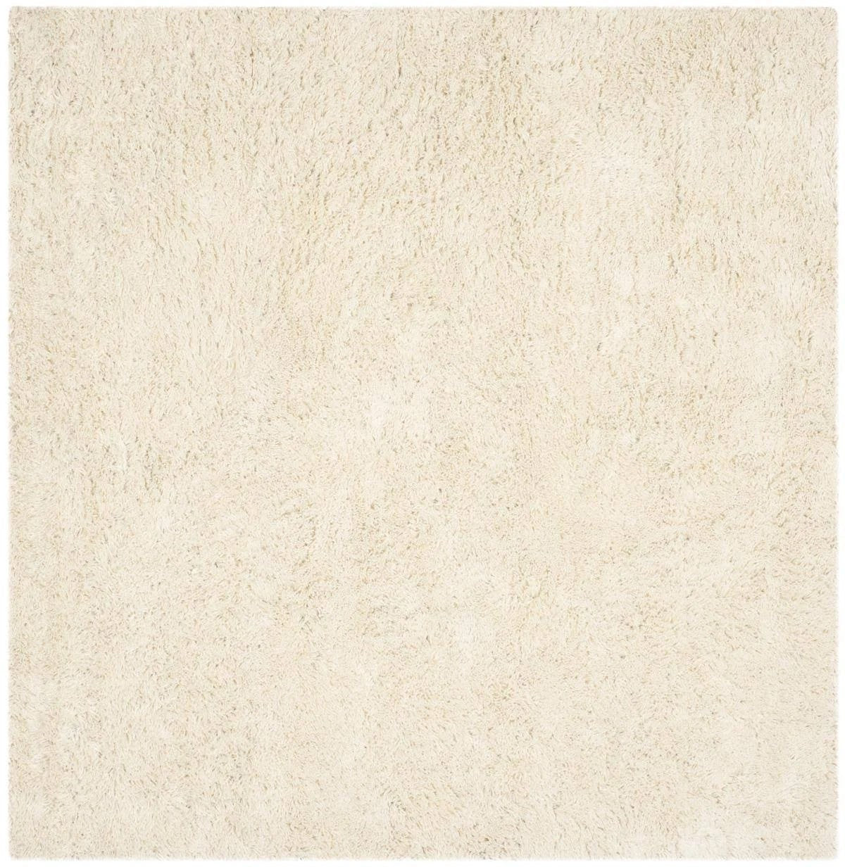 Safavieh Square Shag Rug in Ivory (9 ft. L x 9 ft. W)