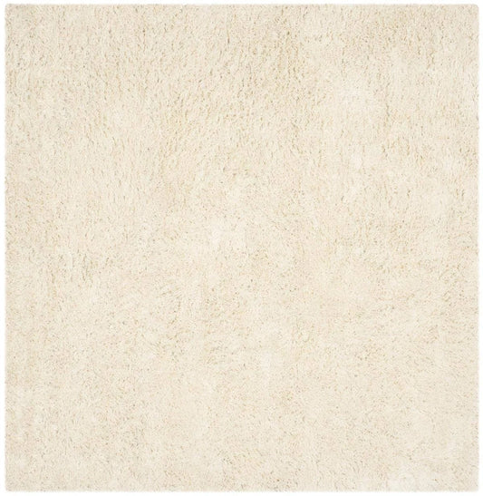 Safavieh Square Shag Rug in Ivory (9 ft. L x 9 ft. W)