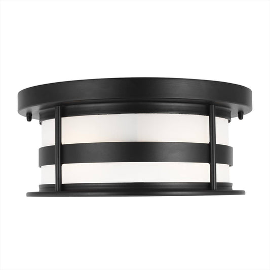 Generation Lighting-7890902-12-Wilburn - 2 Light Outdoor Flush Mount