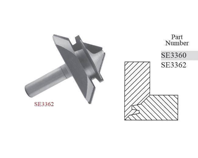 45.0 Degree Lock Miter Router Bits SE3360