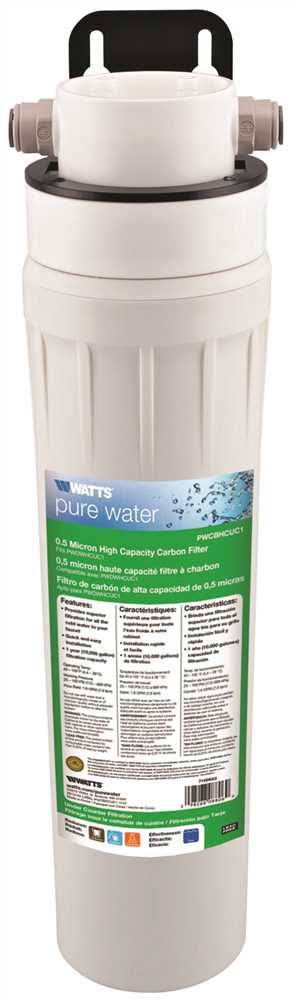 Watts PWDWHCUC1 Pure Water Single Stage High Capacity Carbon Filtration System