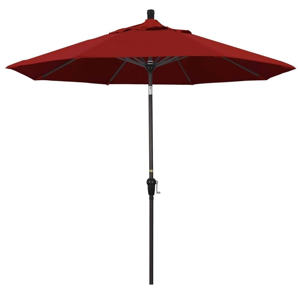 California Umbrella 9 Market Umbrella, Red