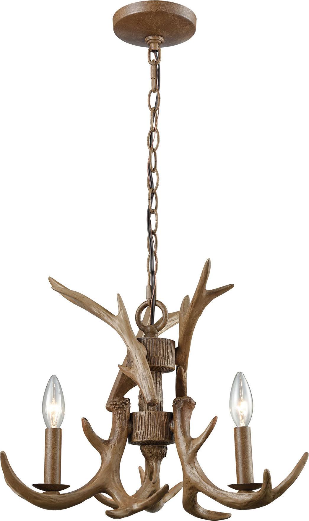 Elk 3-Light Chandelier in Wood Brown - Elk Lighting 16314/3