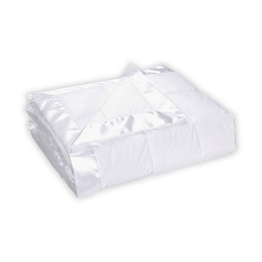 St. James Home Quilted Down Filled Blanket Twin - White