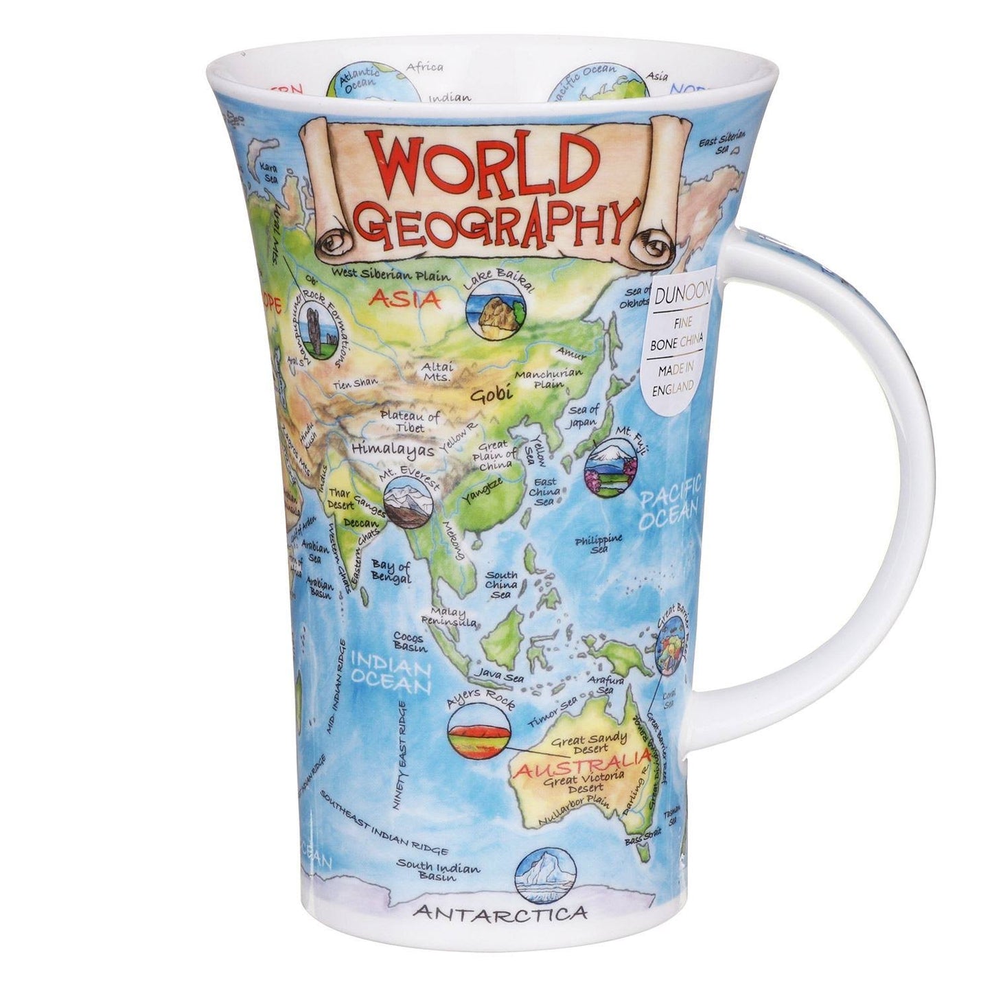 Dunoon World Geography Glencoe Shape Mug