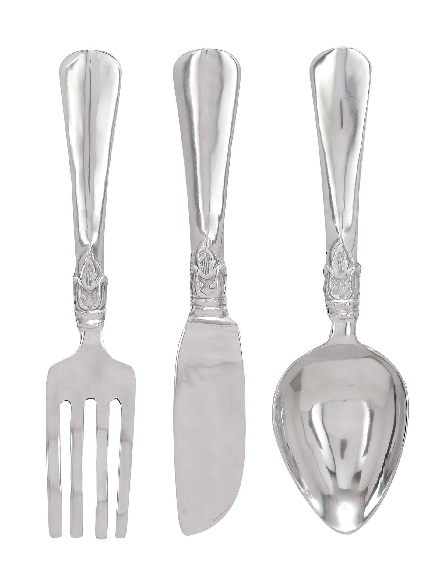 26171 Cutlery Wall Decor - Aluminum Utensil Set of 3