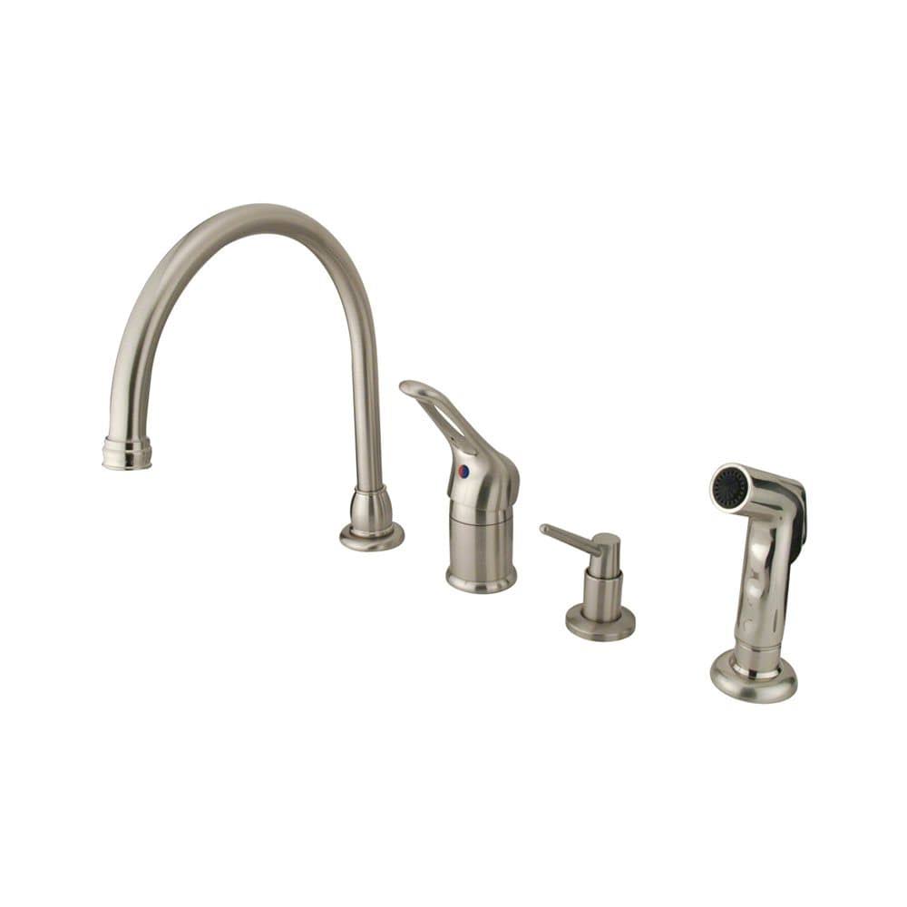 Elements of Design EB81 Single Handle Kitchen Faucet - Satin Nickel EB818K8