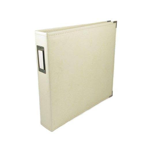 We R Memory Keepers Classic Leather 3-Ring Album - 12x12 inch, Vanilla