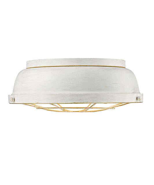 Golden Lighting 7312-FM FW Bartlett Flush Mount French White