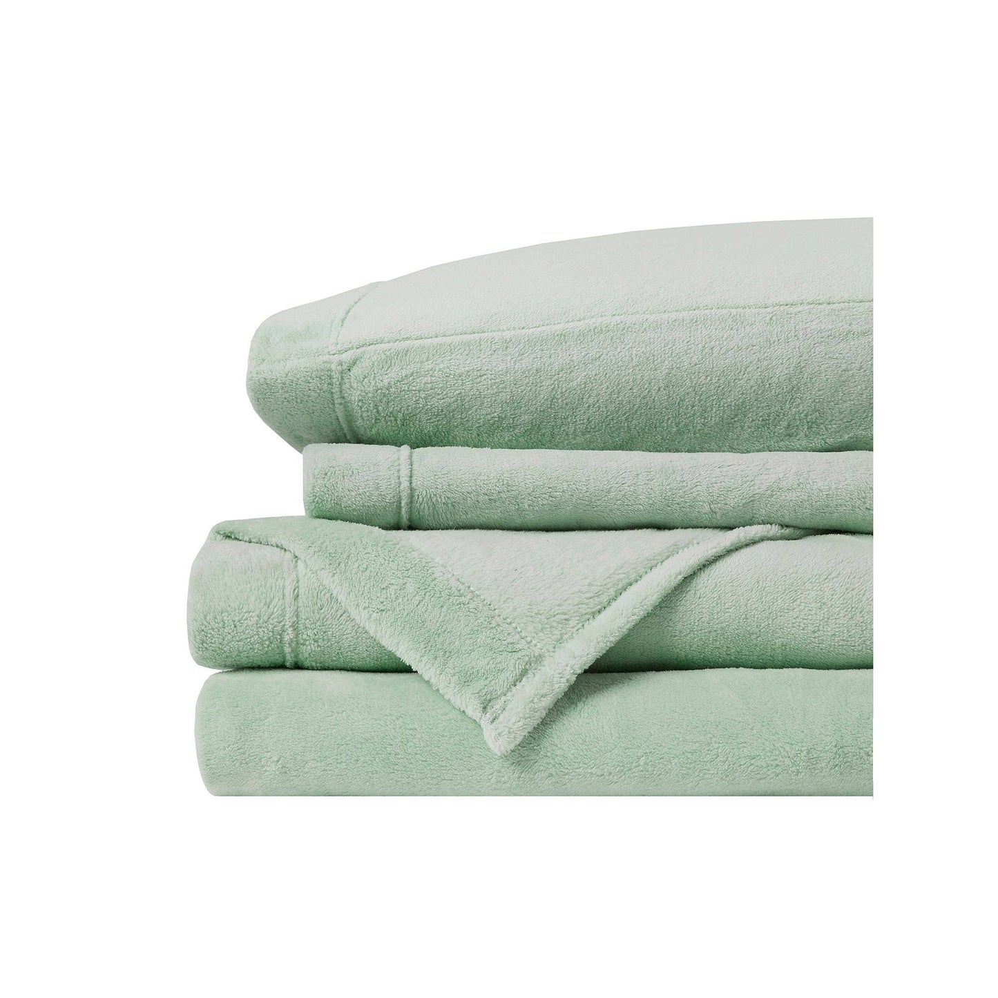 True North Soft Plush Sheet Set Green Twin