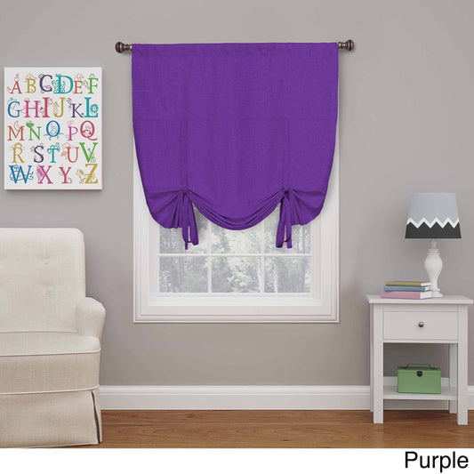 Eclipse Kendall Blackout Window Tie-Up Shade - 42x63 - Purple