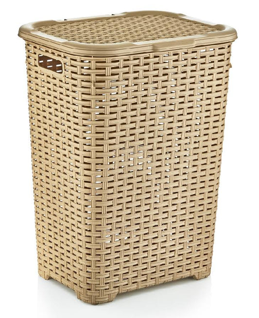 Superio Laundry Hamper Wicker Style- Beige