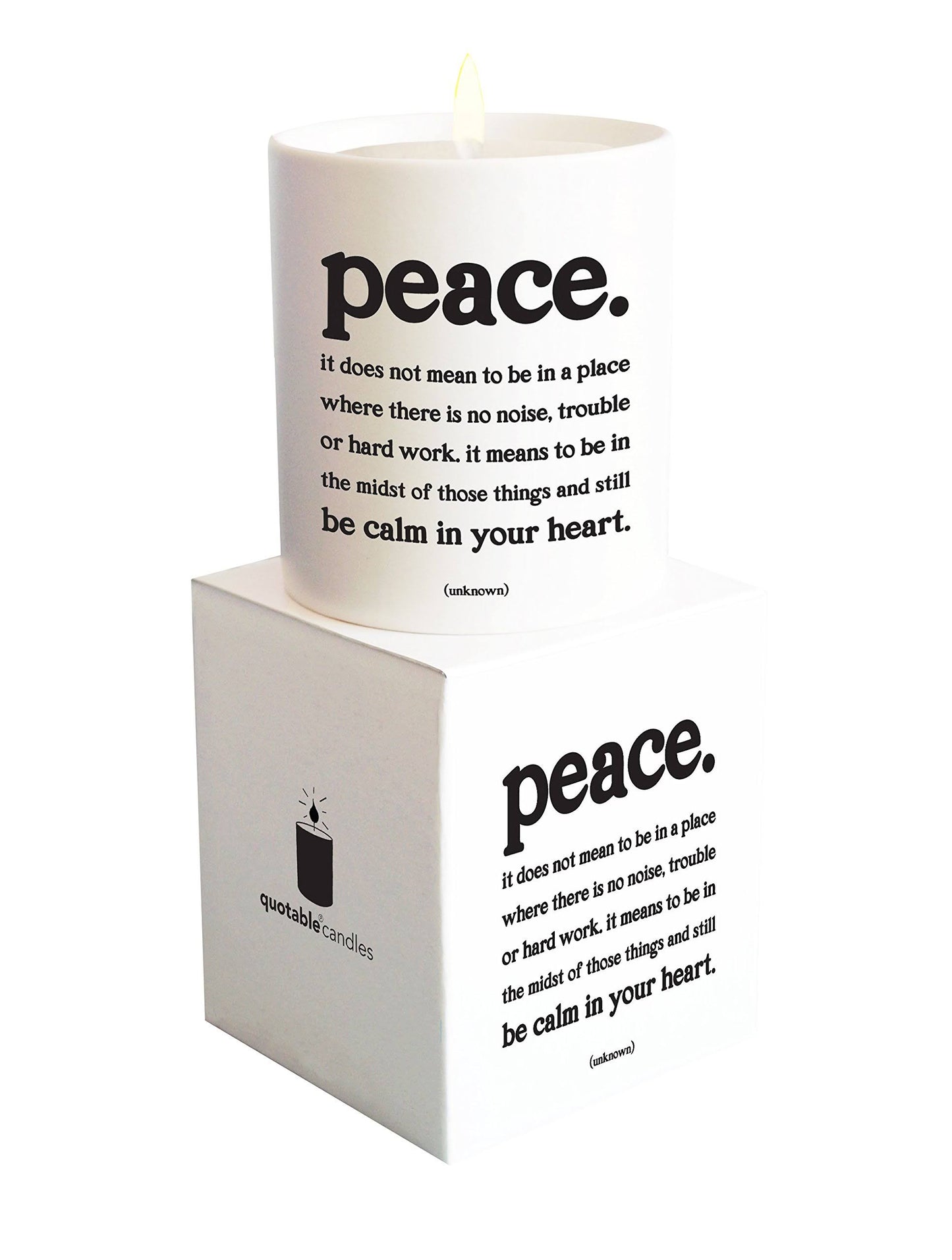 Quotable Cards, Candle Peace