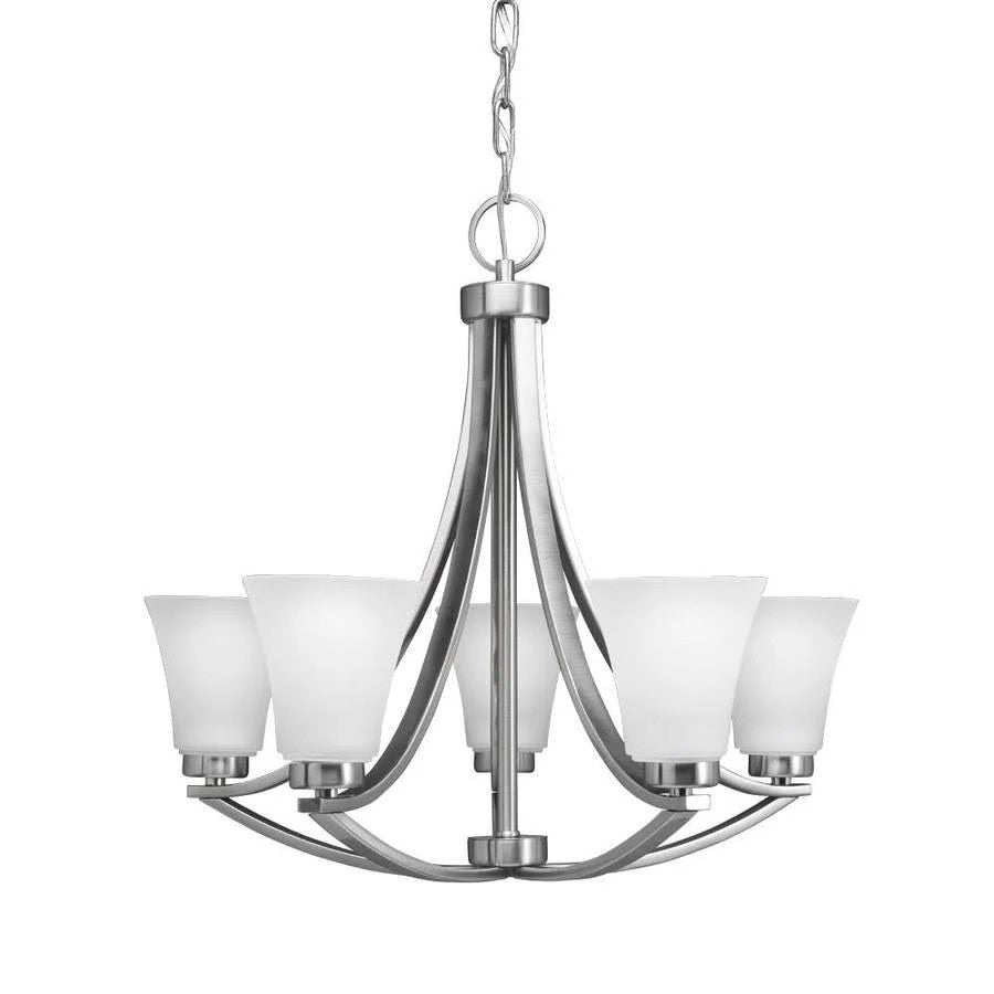 Portfolio 34393 5-Light Lyndsay Brushed Nickel Chandelier