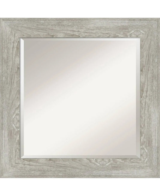 Amanti Art Dove Greywash Bathroom Vanity Wall Mirror, 26x26