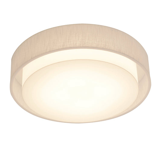 AFX-SAF1614LAJUD-LW-Sanibel - 16 inch LED Flush Mount Linen White