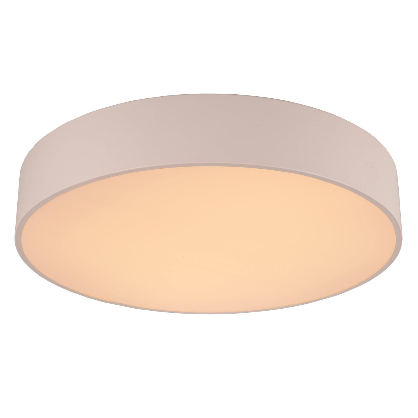 Aperture 48-Watt Matte White Finish Integrated LED Circle Flush Mount Ceiling Light 24 in. Dia x 4 in. H 3500K Extra Large