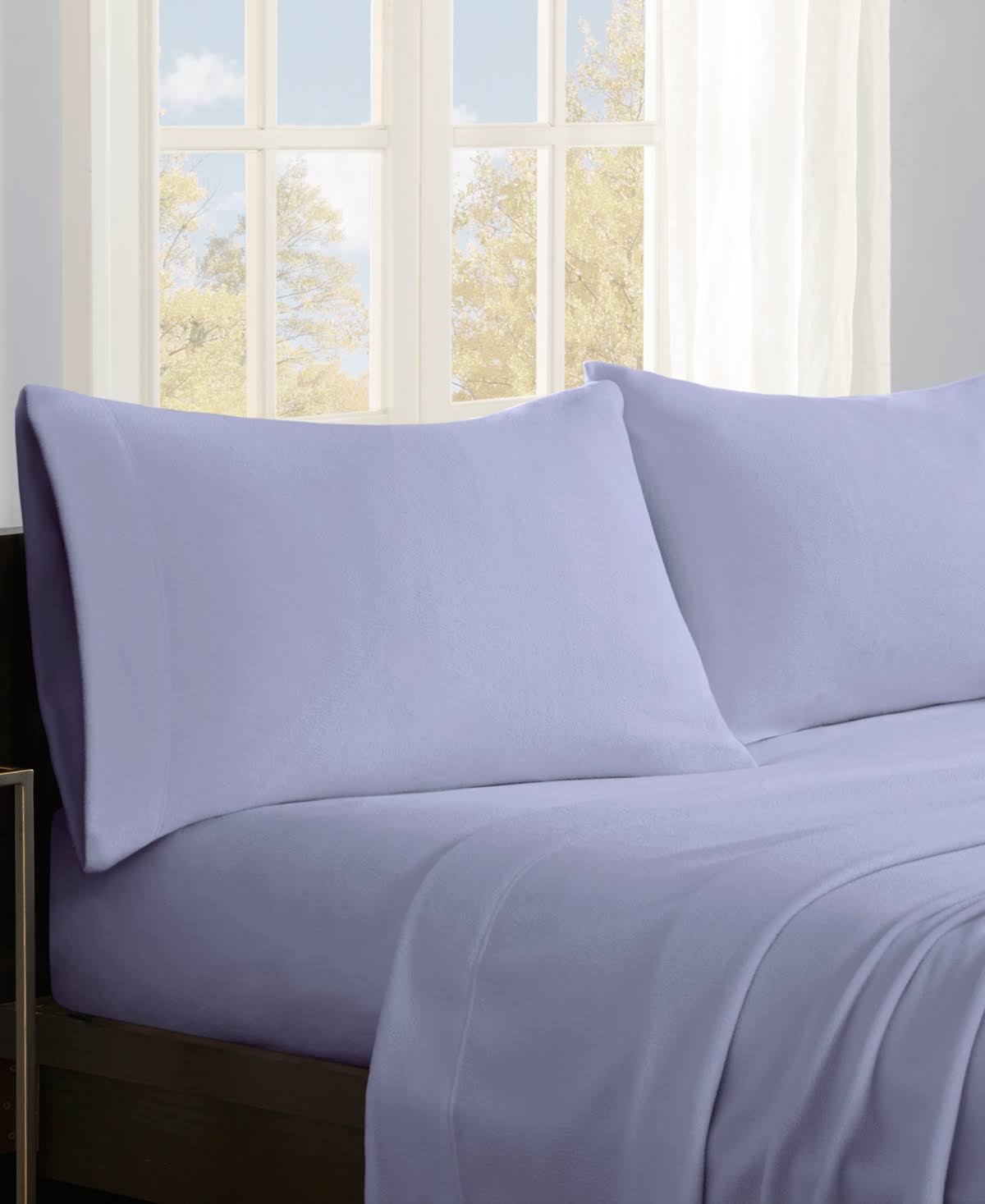 True North by Sleep Philosophy Full Micro Fleece Sheet Set Lavender