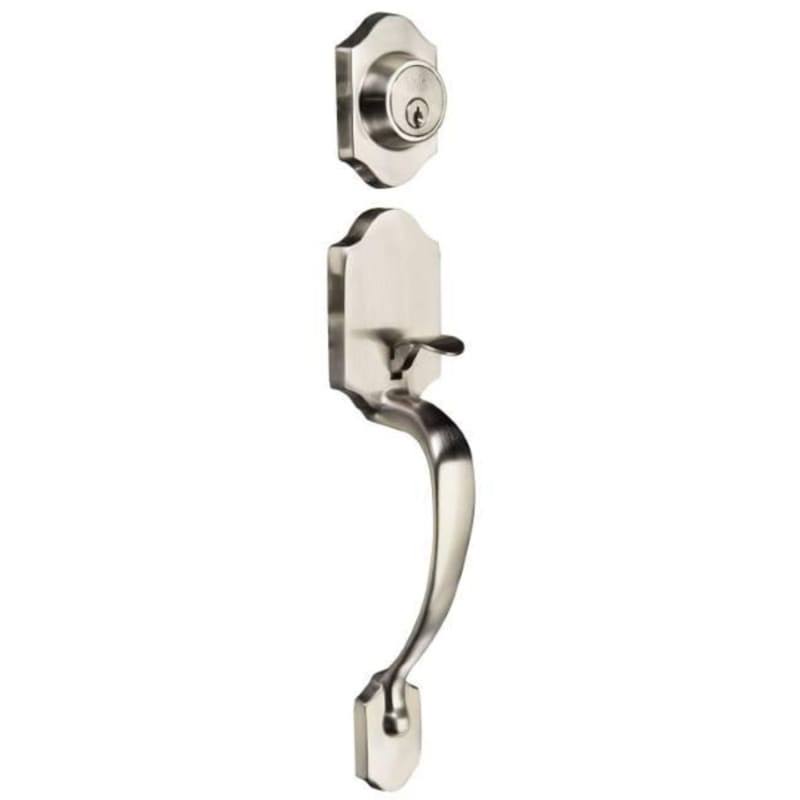 Yale Residential YR928MP619SC Active Single Cylinder Myers Park Exterior Handleset with Schlage C Finish Satin Nickel