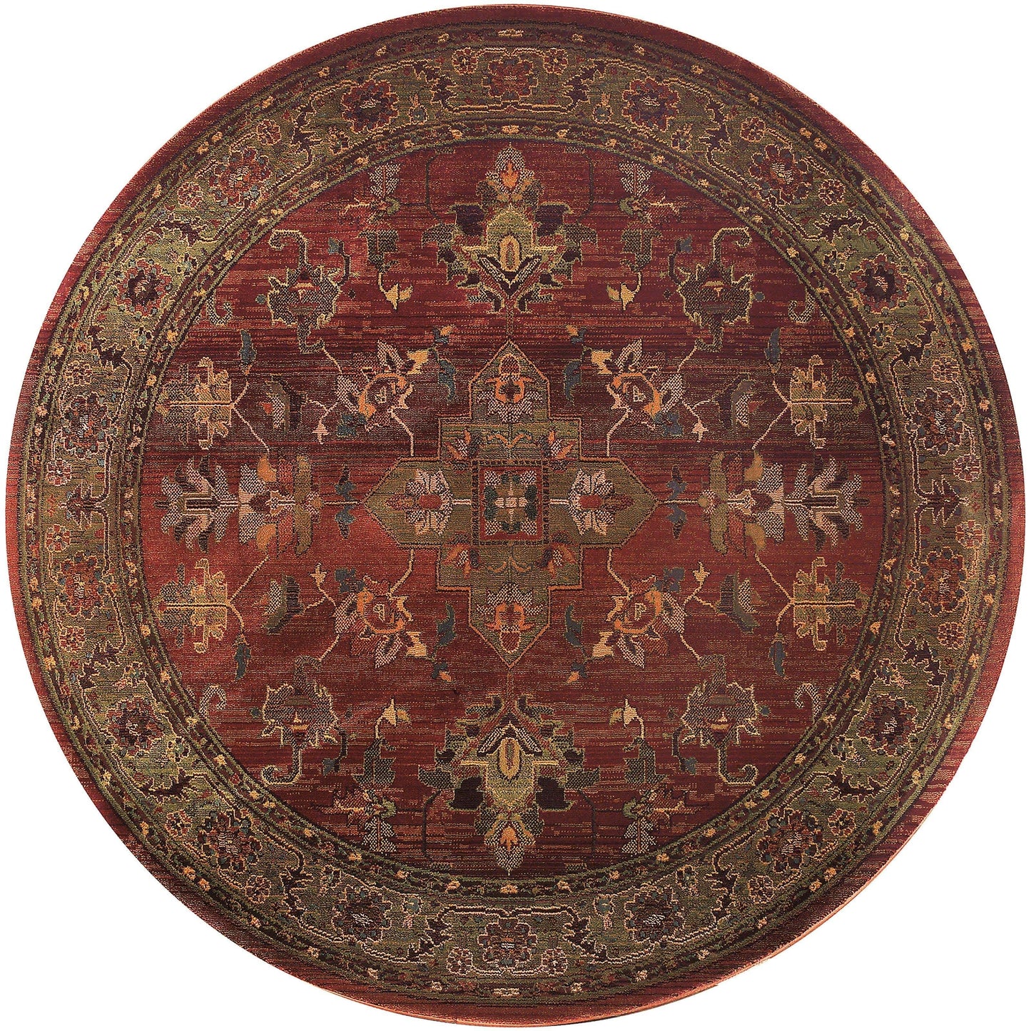 Oriental Weavers Kharma 836C4 Red Area Rug 8 Round