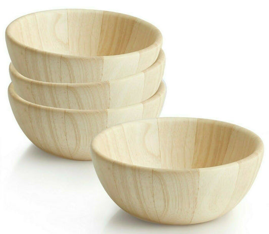 Woodard-Charles Provencal Collection Individual Wood Salad Bowls Set of 4