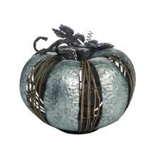 14 Traditional Style Silver Fall Harvest Natural Accent Pumpkin Decor