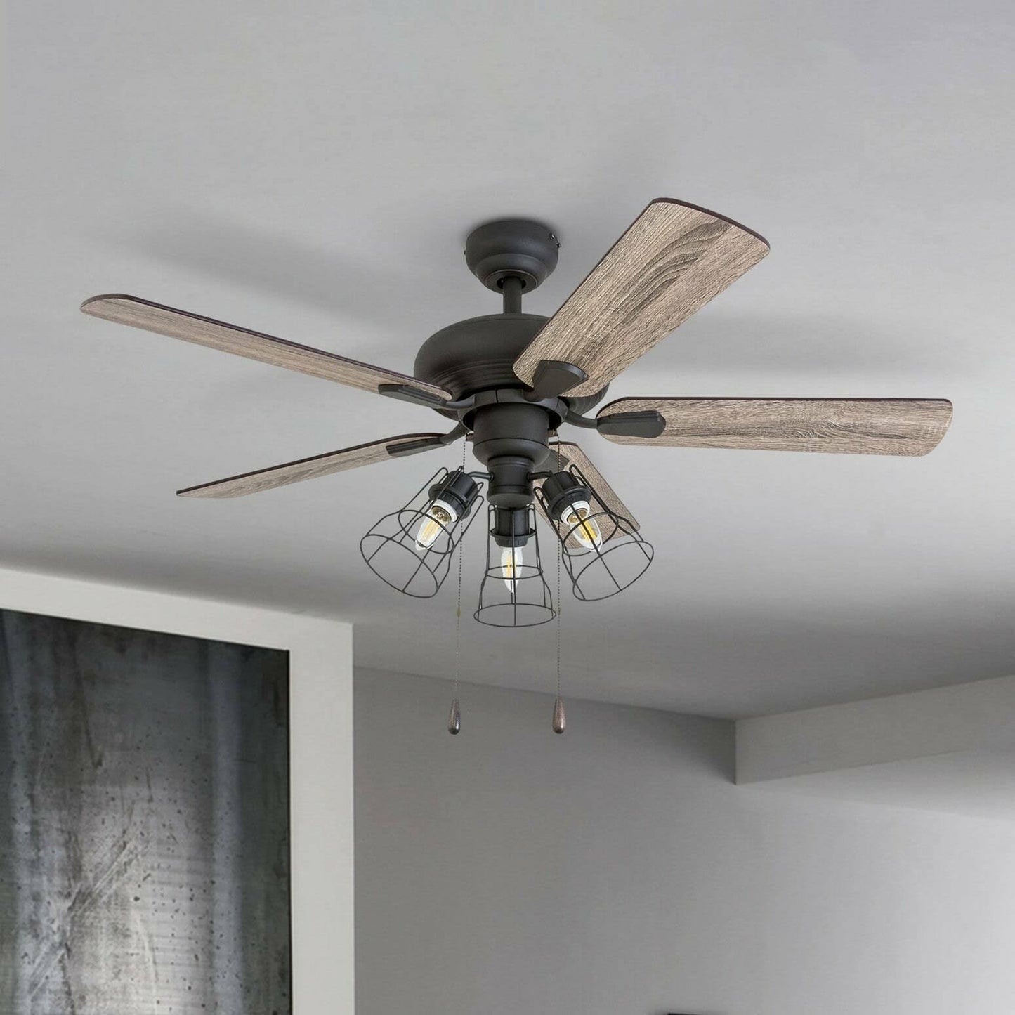 The Gray Barn Rugaard 42-Inch Bronze 3-Light LED Ceiling Fan Bronze