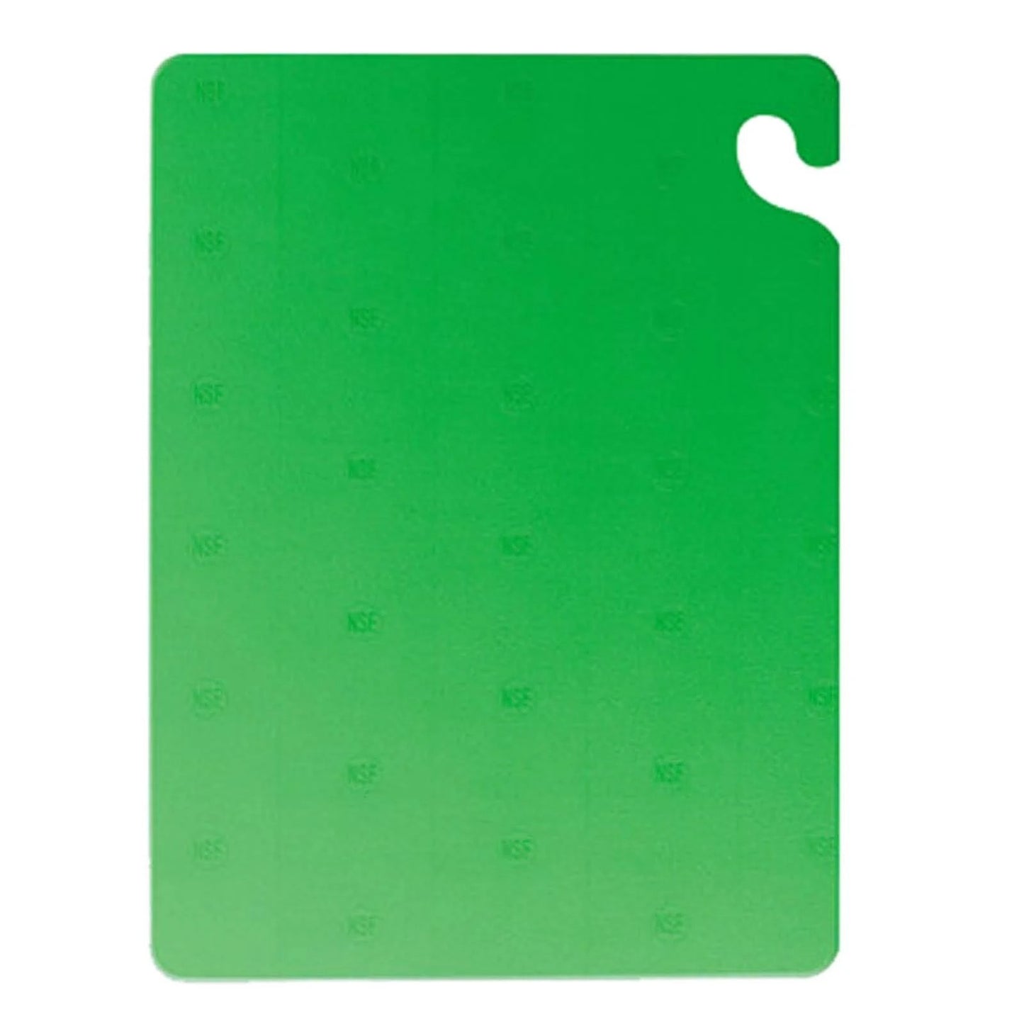 San Jamar CB182434GN Cut-N-Carry Green Cutting Board 18in. x 24in.