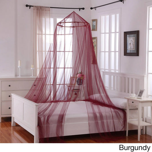 Casablanca Oasis Round Hoop Sheer Bed Canopy