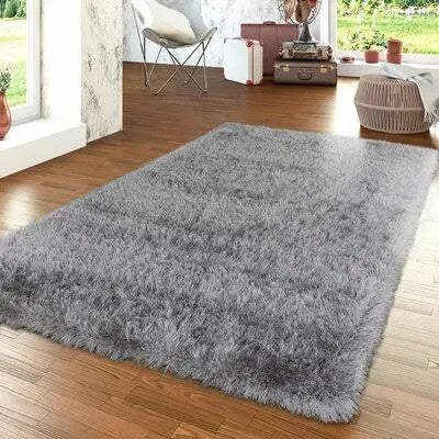 Gena Shag Gray Area Rug Mercer41 Rug Size: Rectangle 2 x 33