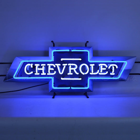 Chevrolet Bowtie Neon Sign with Backing