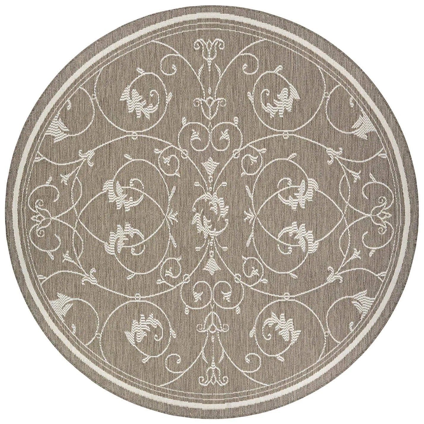 Couristan Recife Veranda Area Rug | Champagne/Taupe | 76