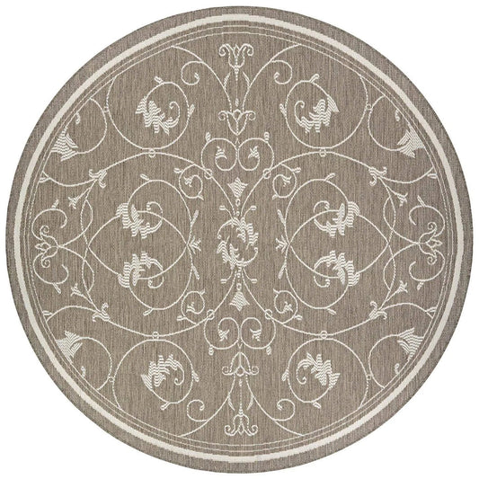 Couristan Recife Veranda Area Rug | Champagne/Taupe | 76