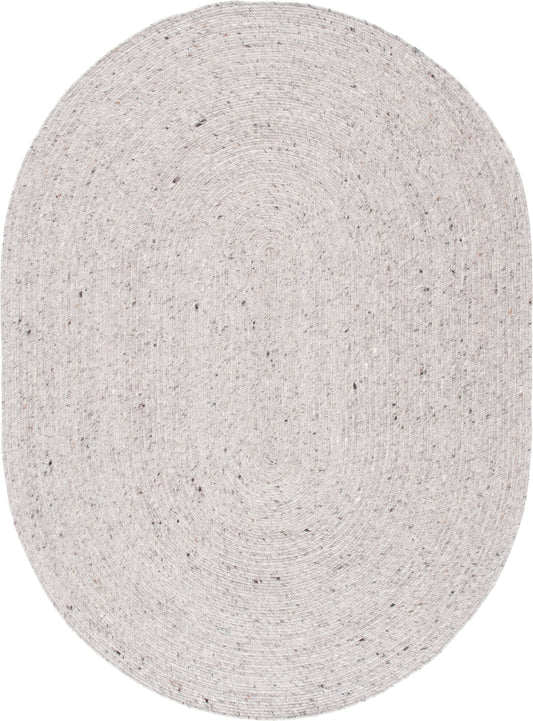 Safavieh Braided Rug Collection BRD901G - Grey - 4 x 6 Oval