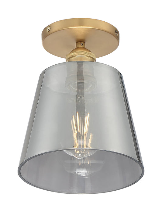 Nuvo Lighting 60/7323 Motif 1 Light 7 in. Semi-Flush Brushed Brass