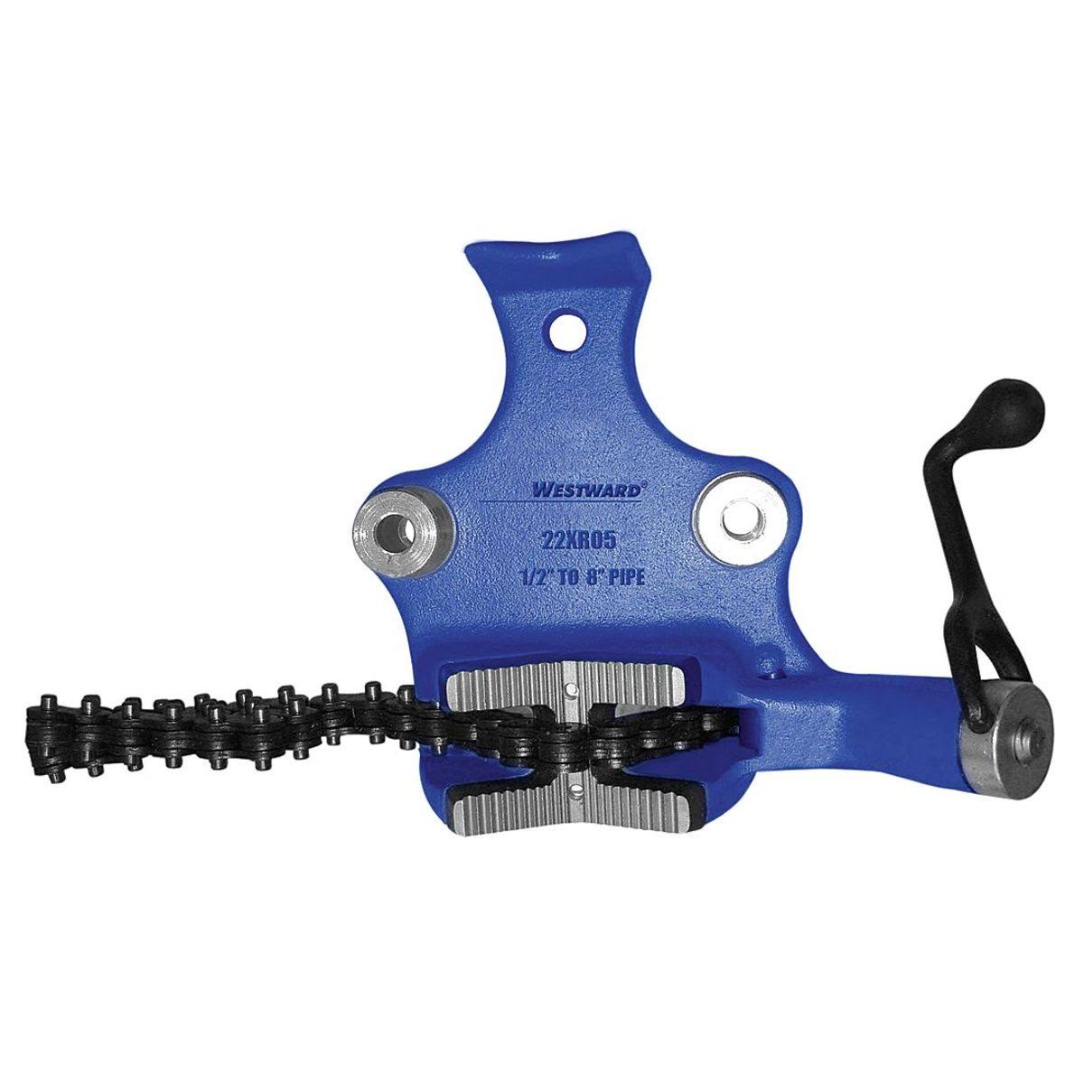 Westward 22XR05 Bench Chain Vise, Top Screw, 1/2 to 8 in