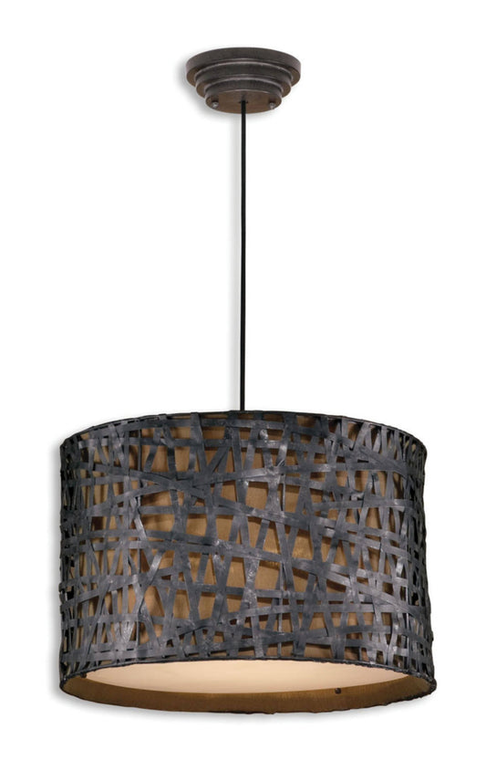 Uttermost 21104 Alita Aged Black Drum Pendant