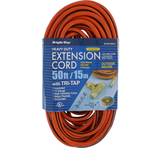 R3150CTL 12/3 50 ft. Light End Cord